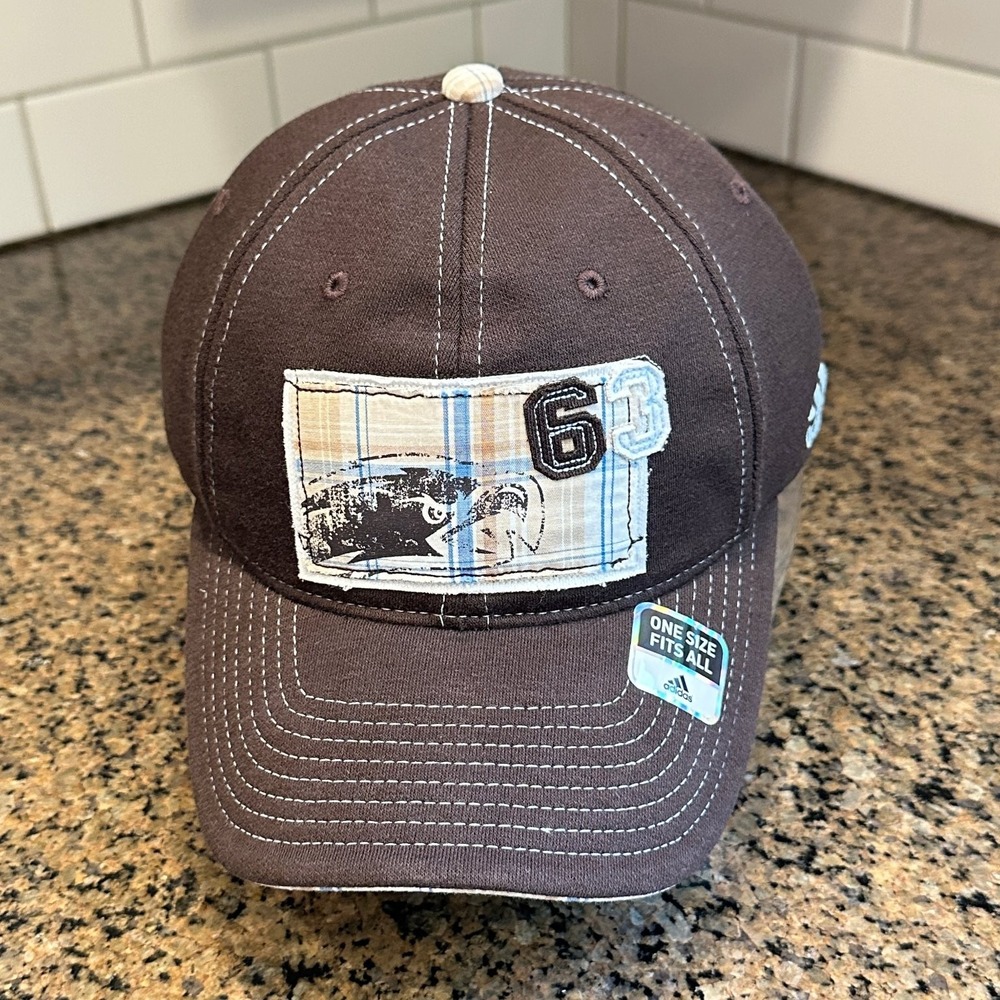 Boston‎ College Eagles Adidas Hat Brown Flexfit One Size Deadstock New